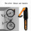 (Orange) Wall-Mounted Bicycle Storage Hook with Foldable Design 4