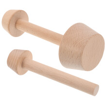 2Stk Holz Eier- -Form Doppelseitig Gebäck-Stempel Für Mini-Muffin