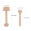 2Stk Holz Eier- -Form Doppelseitig Gebäck-Stempel Für Mini-Muffin 2