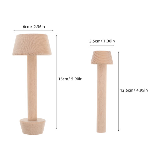 2Stk Holz Eier- -Form Doppelseitig Gebäck-Stempel Für Mini-Muffin 1