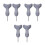 6 Pcs Braille Stylus Pen Saddle Shape For Blind Daily Use Grey 7