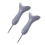6 Pcs Braille Stylus Pen Saddle Shape For Blind Daily Use Grey 3