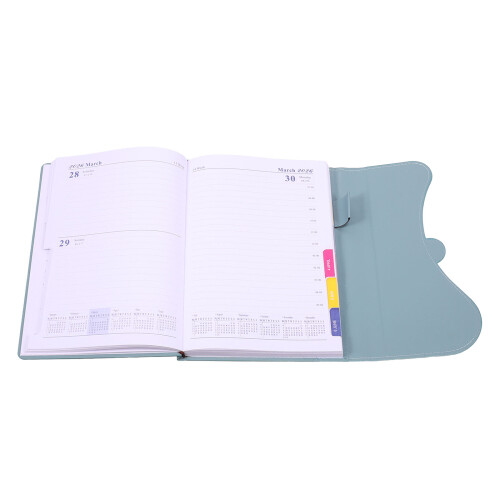 2Pcs 2026 Weekly Planner Notebook: Pu Daily Organizer Agenda 1