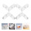 60 Pcs Clear Acrylic Corner Brackets For Boxes Heavy Duty Detachable 11