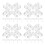 60 Pcs Clear Acrylic Corner Brackets For Boxes Heavy Duty Detachable 10