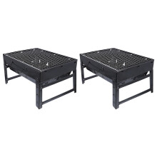 2 Pièces Barbecue Portable Pour Utilisation En Plein Air