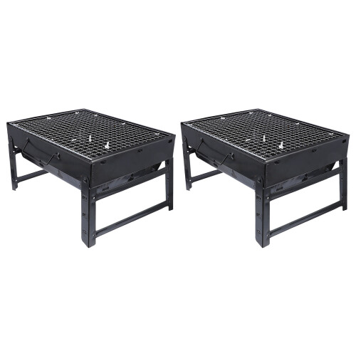 2 Pièces Barbecue Portable Pour Utilisation En Plein Air
