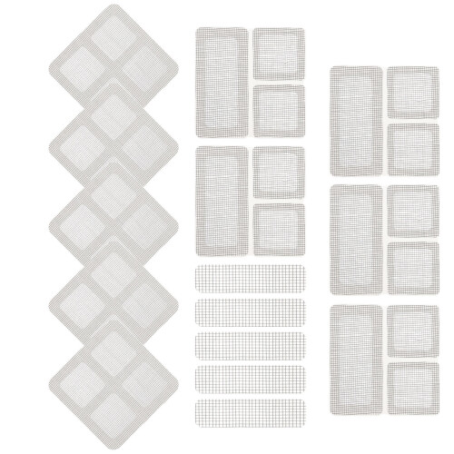 60 Sheets Mesh Screen Repair Patches Adhesive Window And Door Patch 2