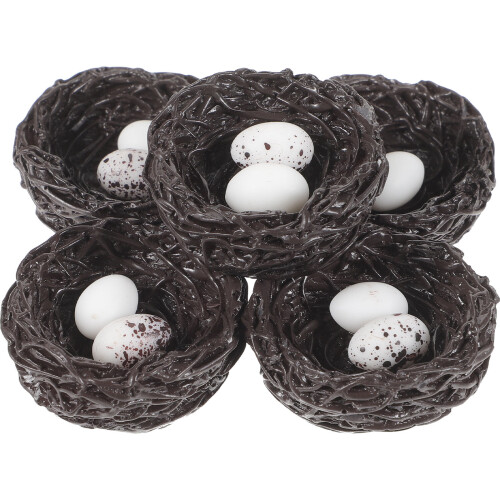 25 Pcs Artificial Bird Nest With Egg For Garden Decor 1