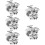 100 Sets Sublimation Blank Pins Diy Button Badge Craft Making 11