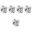 100 Sets Sublimation Blank Pins Diy Button Badge Craft Making 4