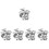 100 Sets Sublimation Blank Pins Diy Button Badge Craft Making 5