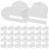 30Pcs Acrylic Heart Shaped Wine Markers Drink Tags 6