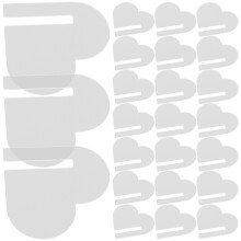 30Pcs Acrylic Heart Shaped Wine Markers Drink Tags