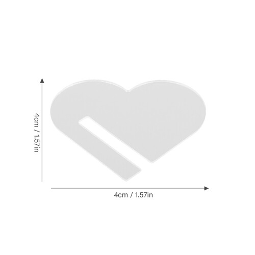 30Pcs Acrylic Heart Shaped Wine Markers Drink Tags 2