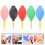 5Pcs False Eyelash Dryer Air Blower With Dust Balls For Glue Drying 5