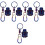 5Pcs Motorcycle Key Cover With Keyring 6