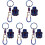 5Pcs Motorcycle Key Cover With Keyring 4