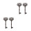 4 Pcs Large Vintage Cast Iron Wall Decoration Ornament 7