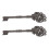 4 Pcs Large Vintage Cast Iron Wall Decoration Ornament 1