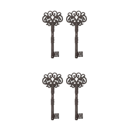 4 Pcs Large Vintage Cast Iron Wall Decoration Ornament 1