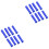 16 Pcs Portable Blue Hollow Lens Inserter Remover Suction Cup Tool 3