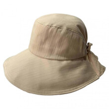 (Khaki) Women Fisherman Hat Japanese Style Anti-UV Drawstring Adjustable Head Circumstance Sun Hat Daily Headwear f54