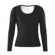 (3XL, Shirt) Women Seamless Sauna Suits Body Shaper Fitness Leggings Waist Trainer Slimming Shirts Shapewear Sets f54