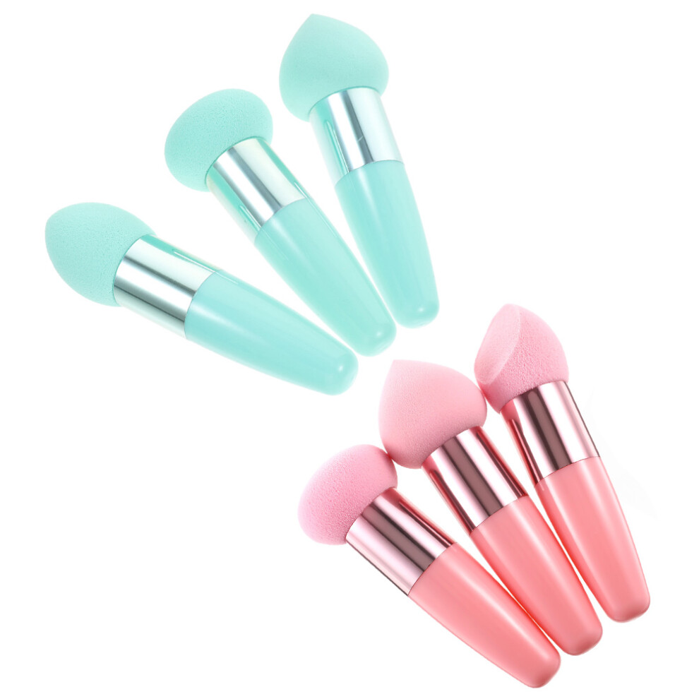 Vaguelly 12 Pcs Beauty Makeup Puff Pens Wet Dry Portable Sponges Tools
