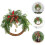 Artificial Berries Wreath Xmas Hanging Bell Pendant 4