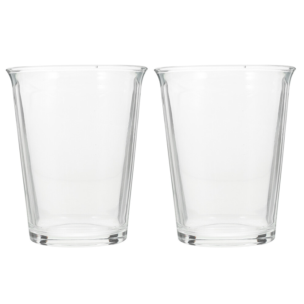 2Pcs Clear Glass Coffee And Water Mug For Breakfast-image-OPC-PKXFQ9Y-NEW