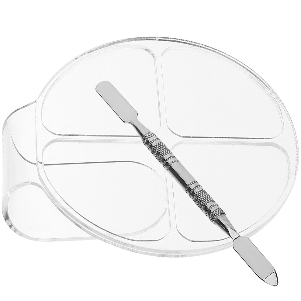 Aboofan 2 Sets Makeup Mixing Palette With Spatula For Cosmetic Color Blending