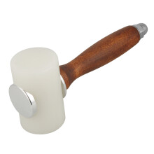 Komfort-Griff Nylon und Holz Leder Schnitzelhammer T-Form Design