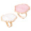 6 Pcs Resin Nail Art Ring Palettes Shell Marble Mixing Plates 11