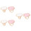 6 Pcs Resin Nail Art Ring Palettes Shell Marble Mixing Plates 7
