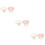 6 Pcs Resin Nail Art Ring Palettes Shell Marble Mixing Plates 9