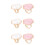 6 Pcs Resin Nail Art Ring Palettes Shell Marble Mixing Plates 8