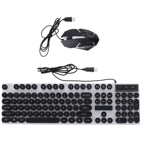 1 Set Ergonomic Waterproof Gaming Keyboard And Mouse