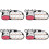 4Pcs Nipple Measuring Tool Flange Sizing Card 7