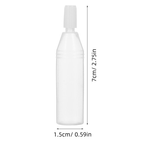 100Pcs 10Ml Plastic Dropper Bottles With White Caps For Essential Oils 1
