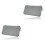 2Pcs Portable Plastic Disc Storage Wallet For Cd Dvd Vcd Grey 3