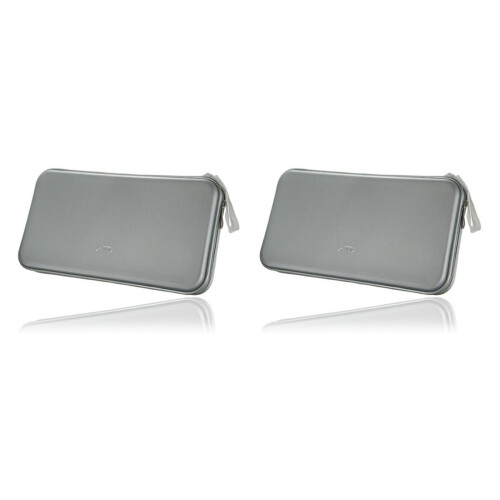 2Pcs Portable Plastic Disc Storage Wallet For Cd Dvd Vcd Grey 1