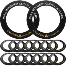 80 Pcs Wax Warmer Collar Mats For Heater Protective Ring Replacement