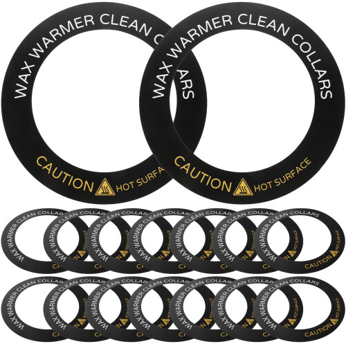 80 Pcs Wax Warmer Collar Mats For Heater Protective Ring Replacement