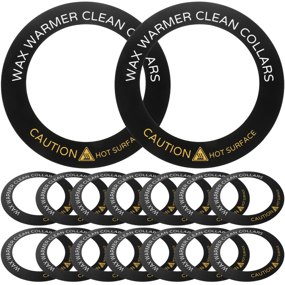 Vaguelly 80 Pcs Wax Warmer Collar Mats For Heater Protective Ring Replacement