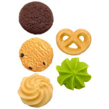 5 Pcs Party Cookie Display Prop Simulation Dessert Model
