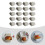 25Pcs Biodegradable Burger Packing Food Storage Holders 9