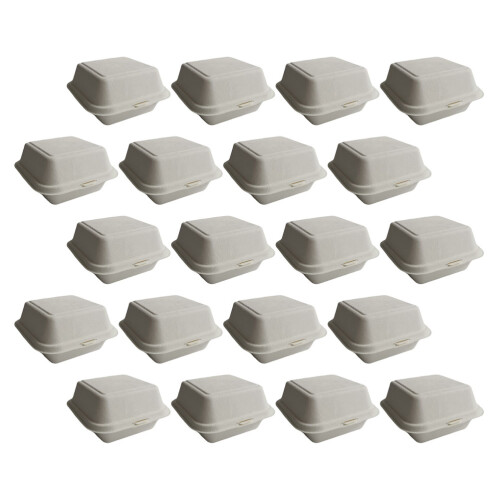 25Pcs Biodegradable Burger Packing Food Storage Holders 2