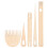 One Set Hand Stick Wooden Crochet Needle Weaving Comb Shuttle 7