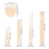 One Set Hand Stick Wooden Crochet Needle Weaving Comb Shuttle 3